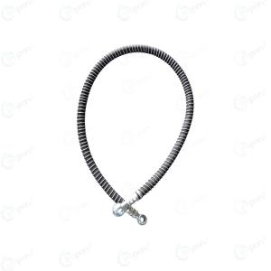17 x 19 Number Double Banjo Hose Fuel Pipe Assembly, 37" Inch Length, Spring Protector Type